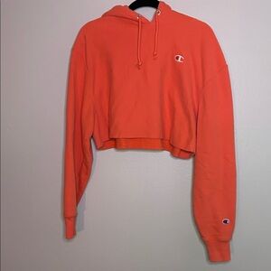 Champion Women's Bright Coral Hoodie Sweater